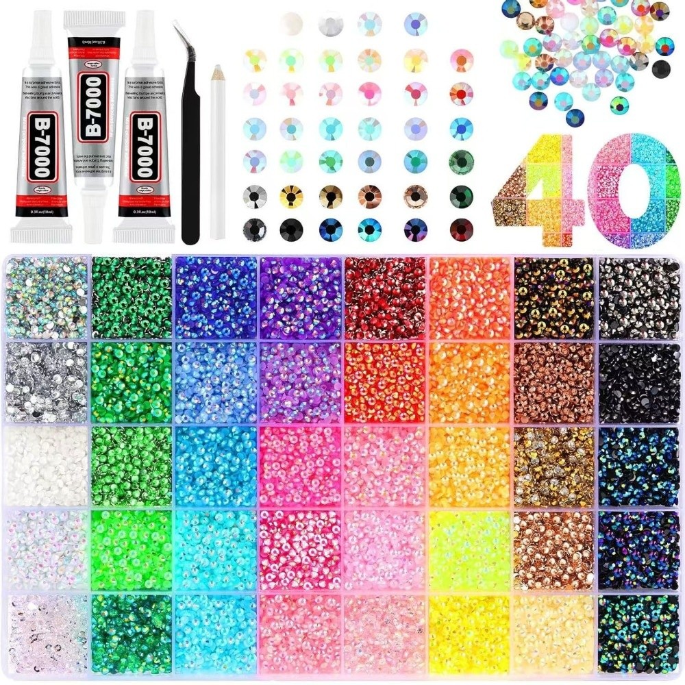 Resin Art Workshop - Hot Multicolor Resin Rhinestone Kit DIY