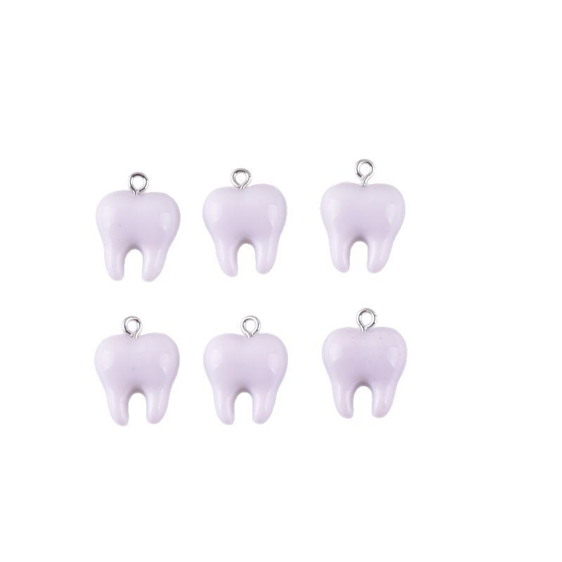 10pcs Cute White Teeth Resin P - Resin Art Box review and price