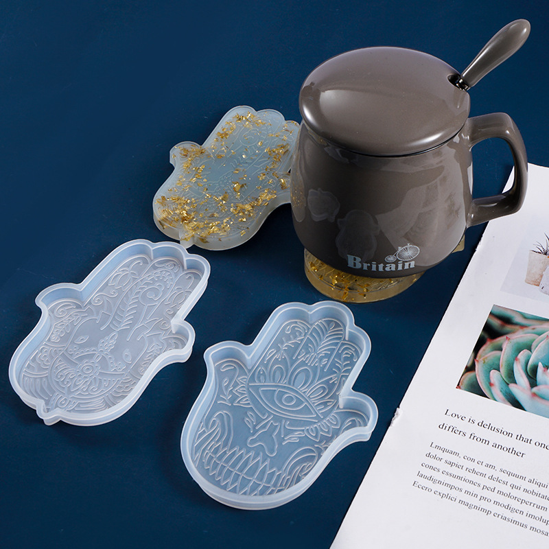 1 Pcs DIY Coaster Hand of Fati - Resin Art Epoxy review and price