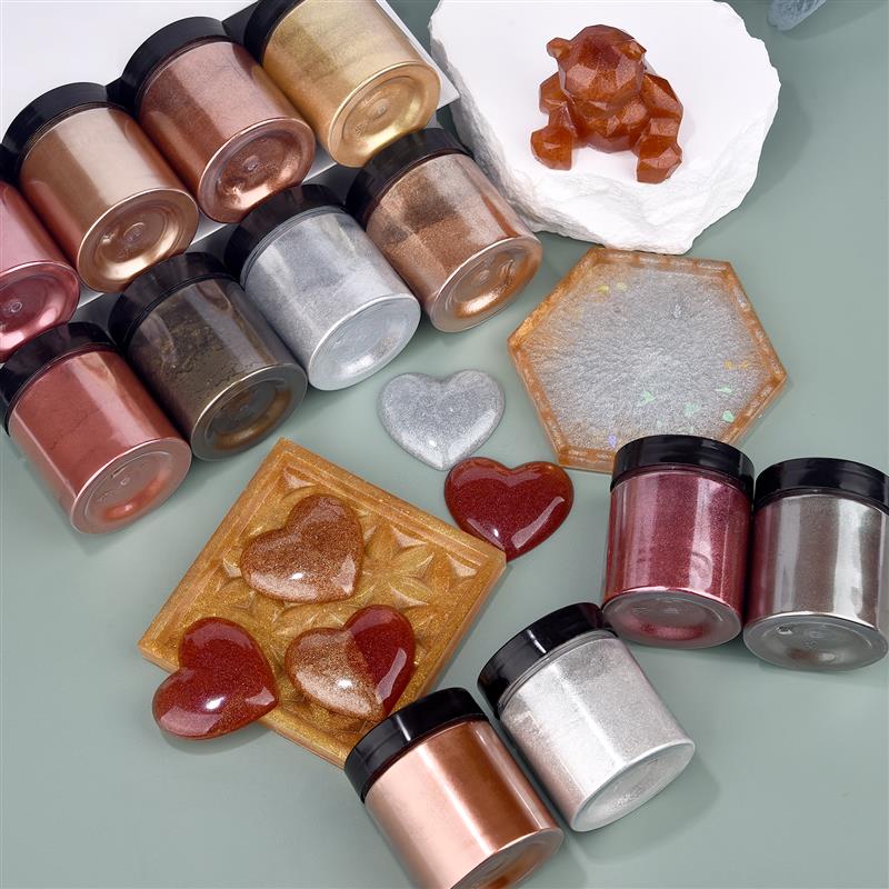 50g Shimmer Metallic Gold Silv - Resin Art Epoxy review and price