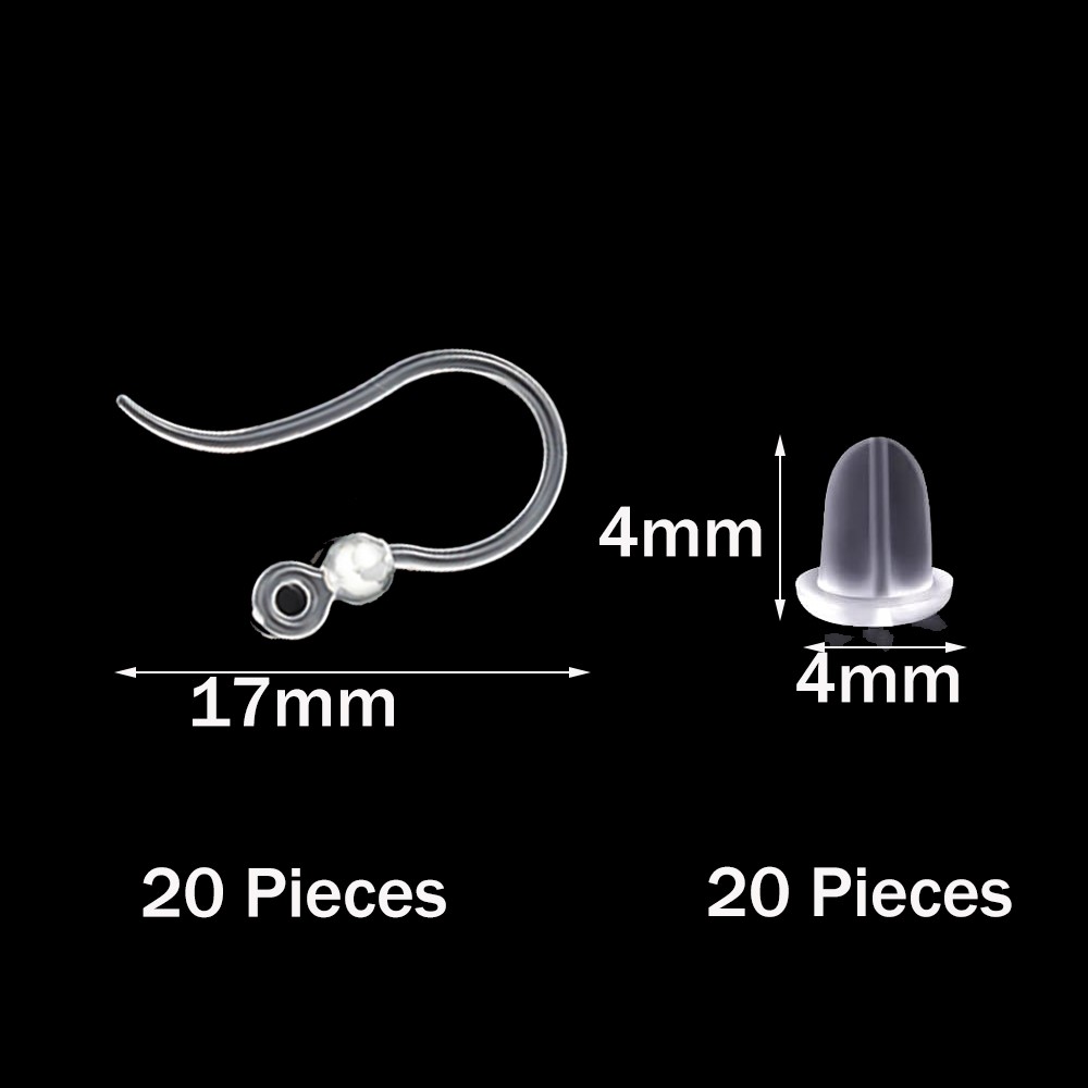 40pcs Clear Plastic Earring Ho - Resin Art Box review and price