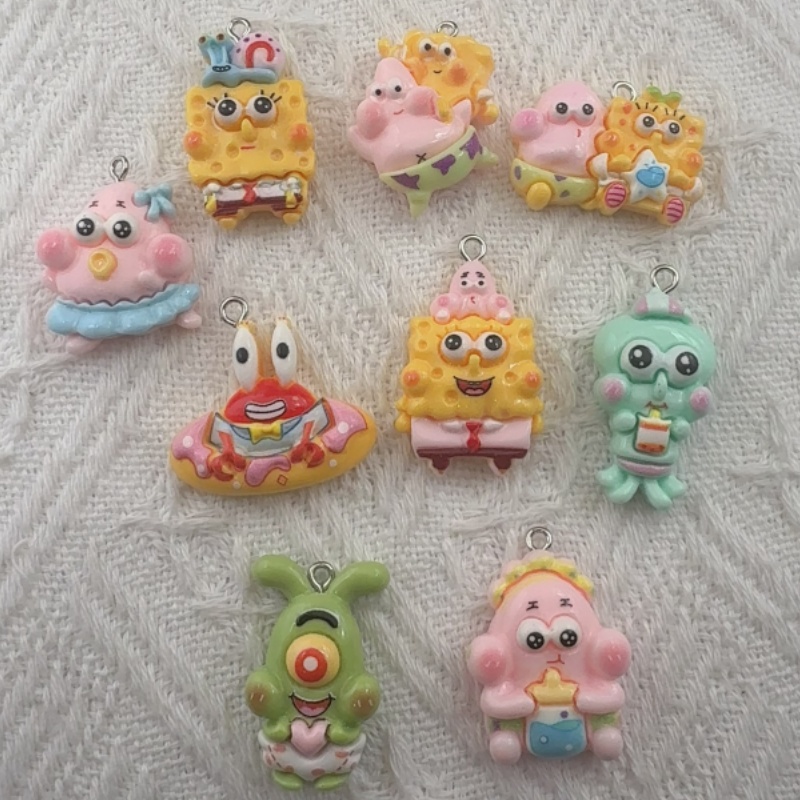 10pcs cartoon resin pendant, D - Resin Art Box review and price